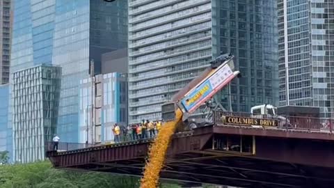 Chicago is the only city that keeps dumping stuff into the river