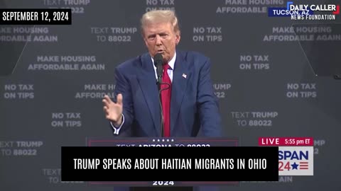 Trump Speaks About Haitian Migrants In Ohio