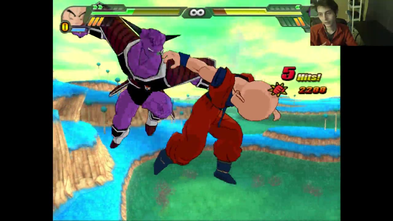 Dragon Ball Z Budokai Tenkaichi 3 Battle #126 With Live Commentary - Krillin VS Captain Ginyu