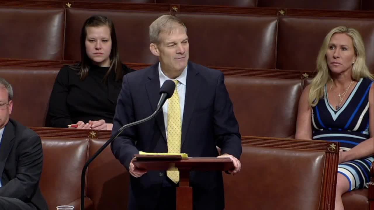 'That Is Why It's So Dangerous!': Jim Jordan Rails Against Democrats' Domestic Terrorism Bill