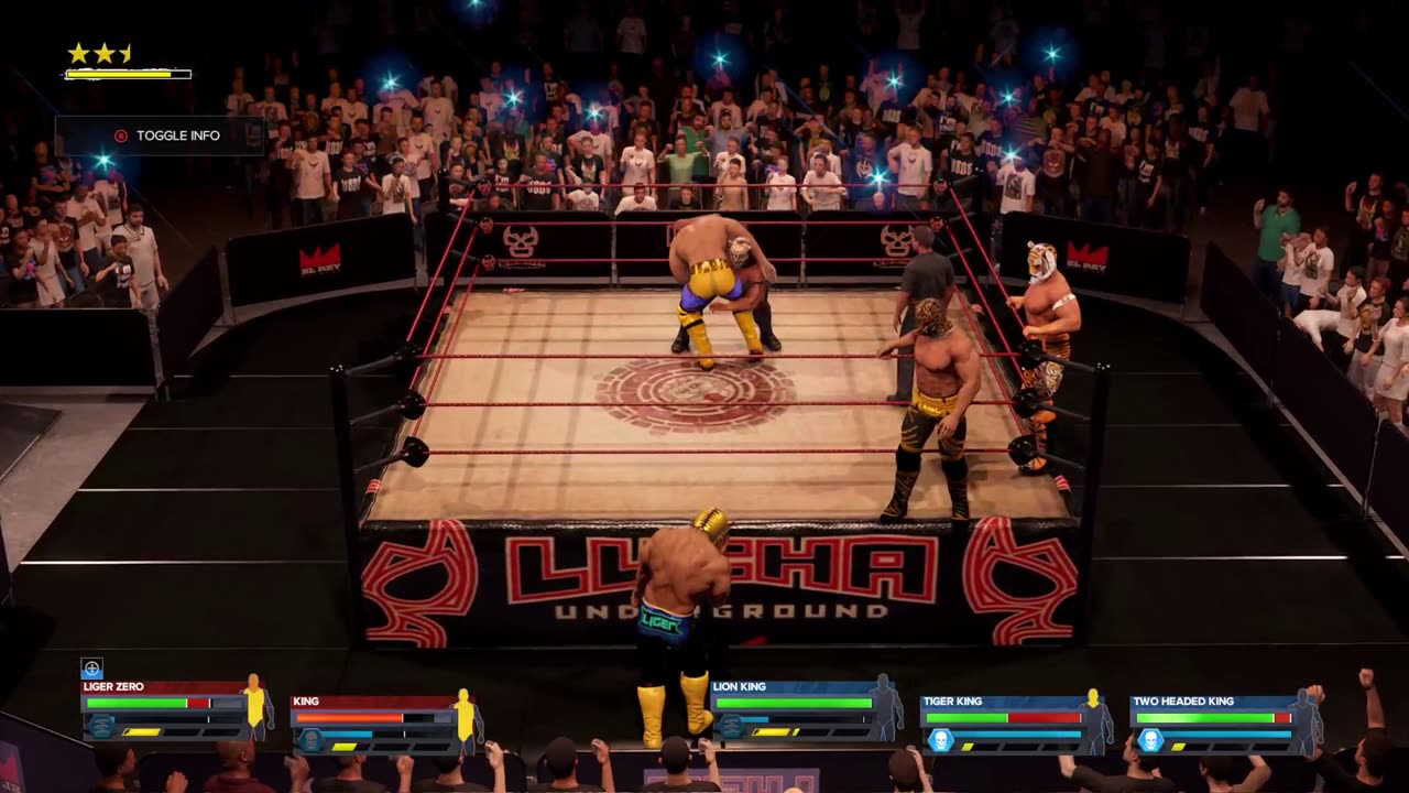 WWE 2K24 - Lucha Underground 2 VS 3 Handicap Match