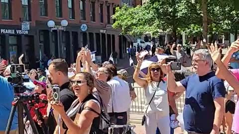 Christians fly flag over Boston city hall