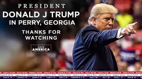 President Donald J Trump delivers Remarks in Perry, GA