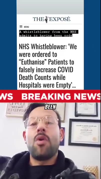 חושף שחיתויות מודה שהוכרח להמית מטופלים כדי לעלות את מקרי המוות מקורונה