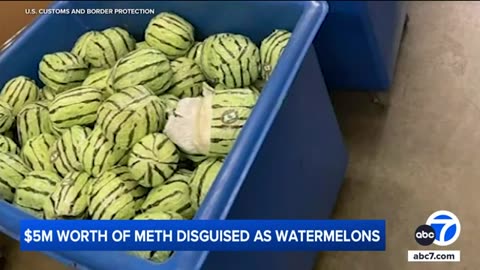 More than $5 million worth of meth disguised as watermelons is seized in San Diego