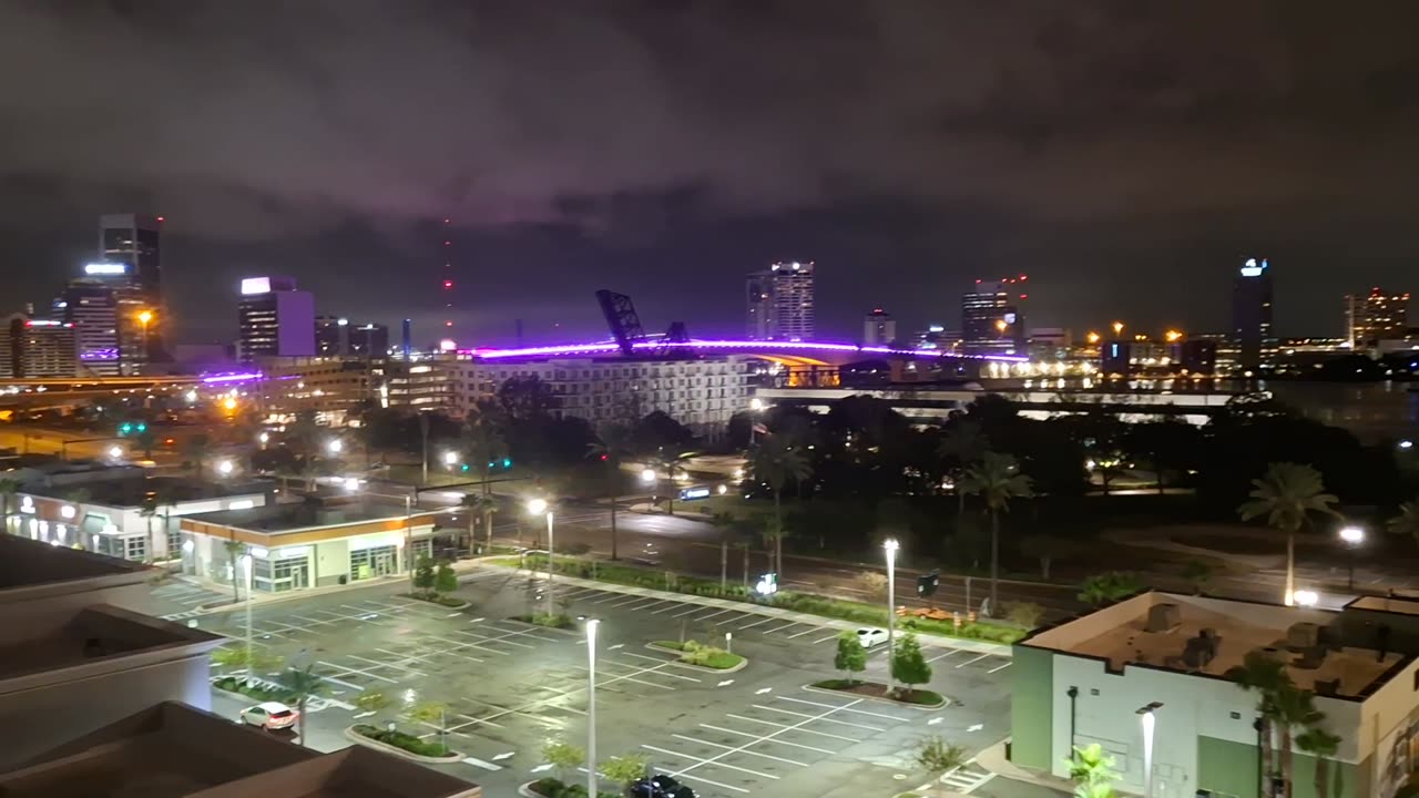 JAX , FLA 🌴SKYLINE at NIGHT