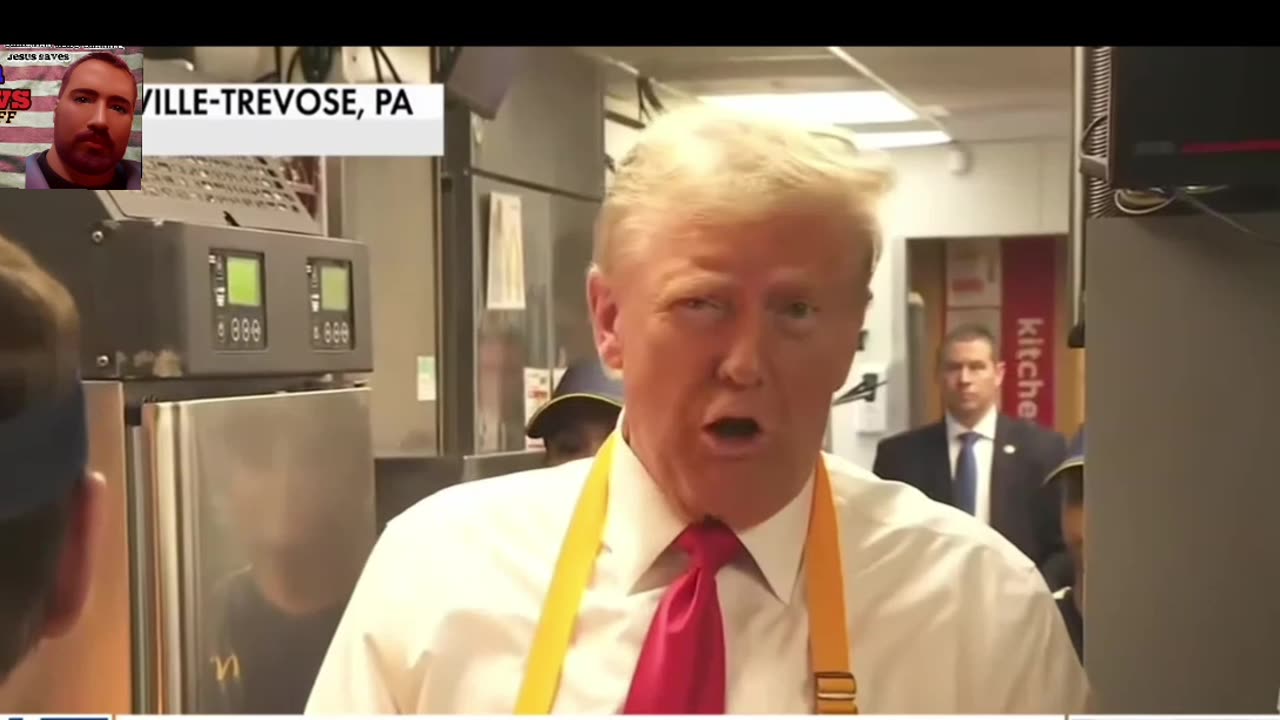 Trump works at McDonald's 😃 now that's a happy meal!