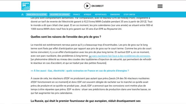 Pourquoi le prix de l'électricité est multiplié par 20 ! | Flambée de l'électricité en France