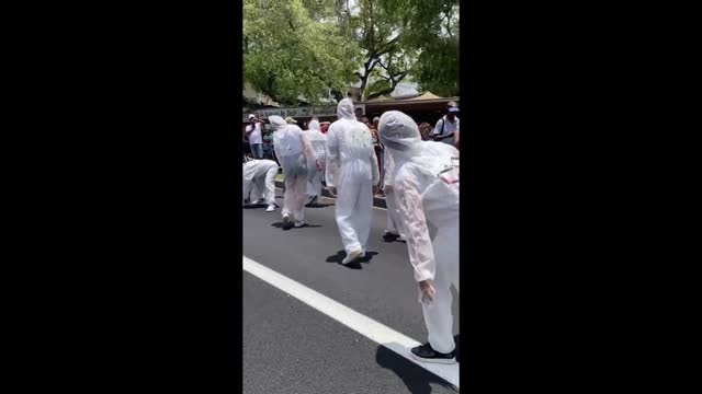 Les Masques Blancs La Réunion Action Zombie le 8 janvier 2022