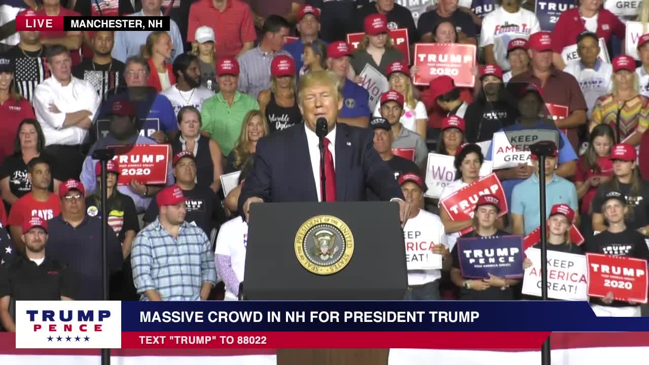 President Trump in Manchester, NH