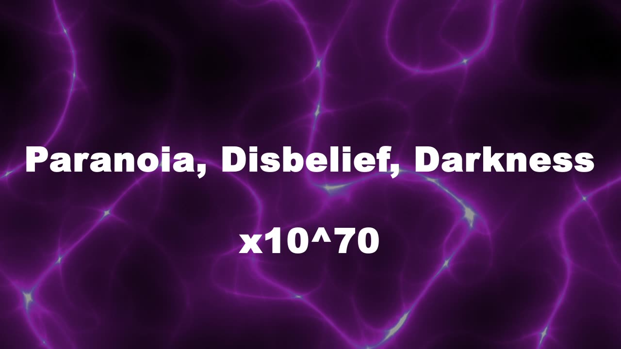 Amplified Reiki [AR] for Paranoia, Disbelief, Dark Interference - 10^70 x Stronger Energy