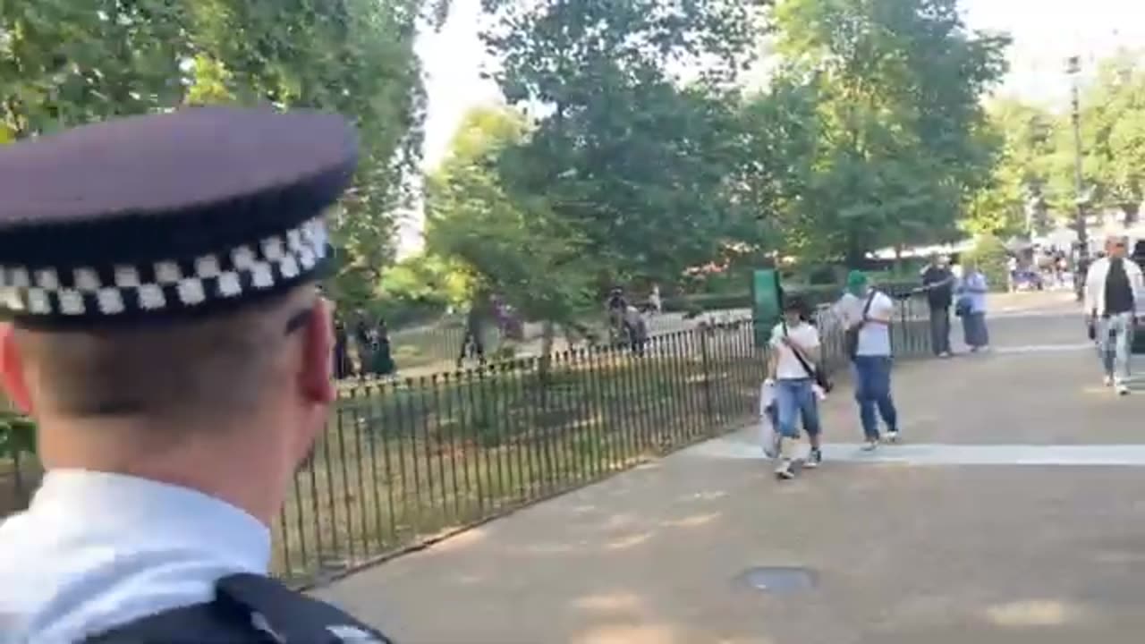 Leave the park shouting and heckling not allowed at speakers Corner according to