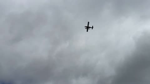 Plane taken off from the water