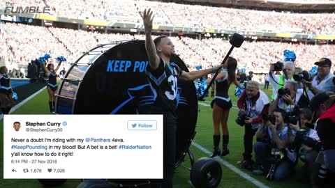 Steph Curry Loses Bet Against The Raiders