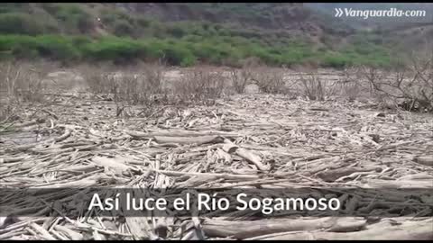 Se registra bajo caudal en el río Sogamoso en Santander
