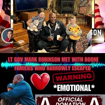 Pt.4 Donica Hudson Reports - LtGov Mark Robinson Met w/ Families Who Narrowly Escaped