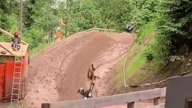 Challenging downhill riding
