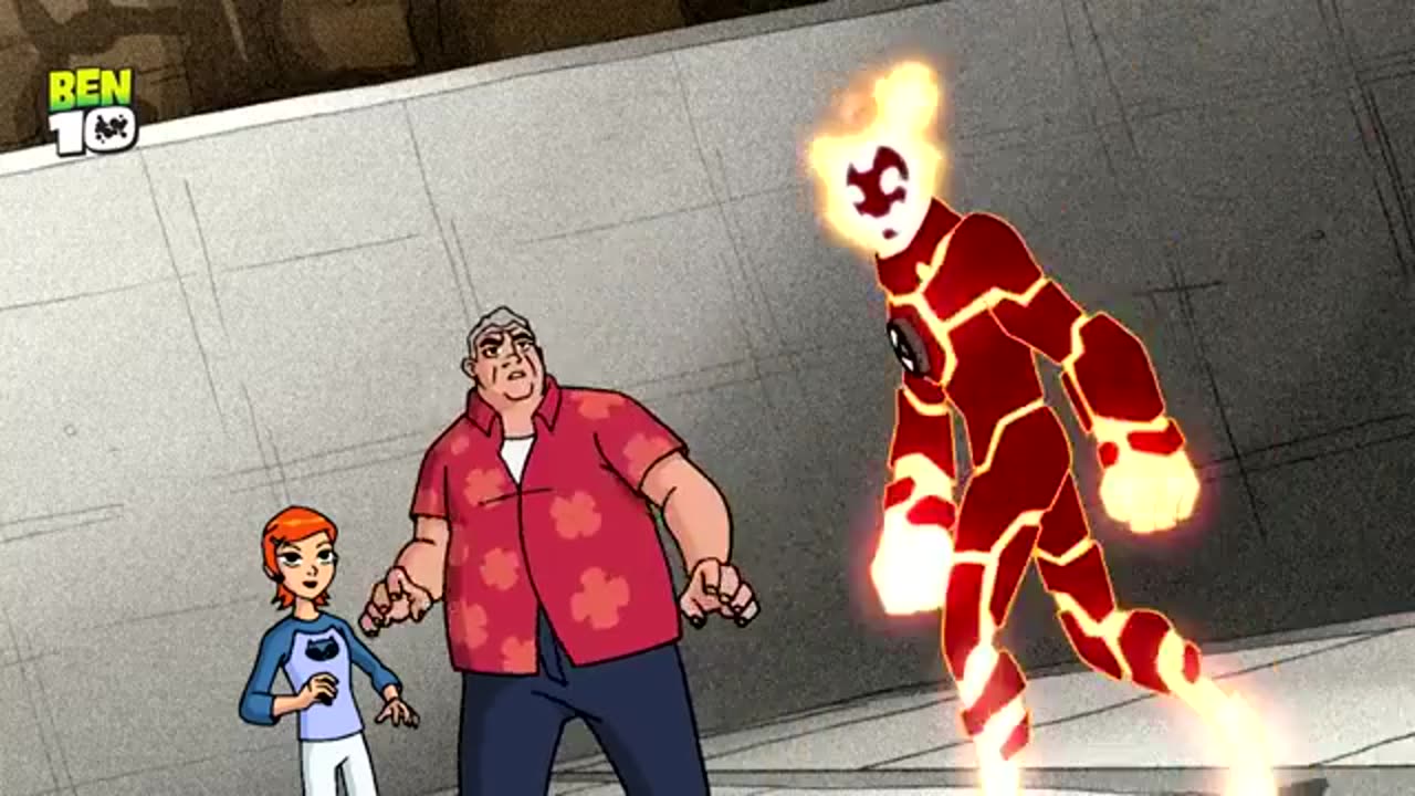 heatblast-saves-the day (ben10) cartoon network