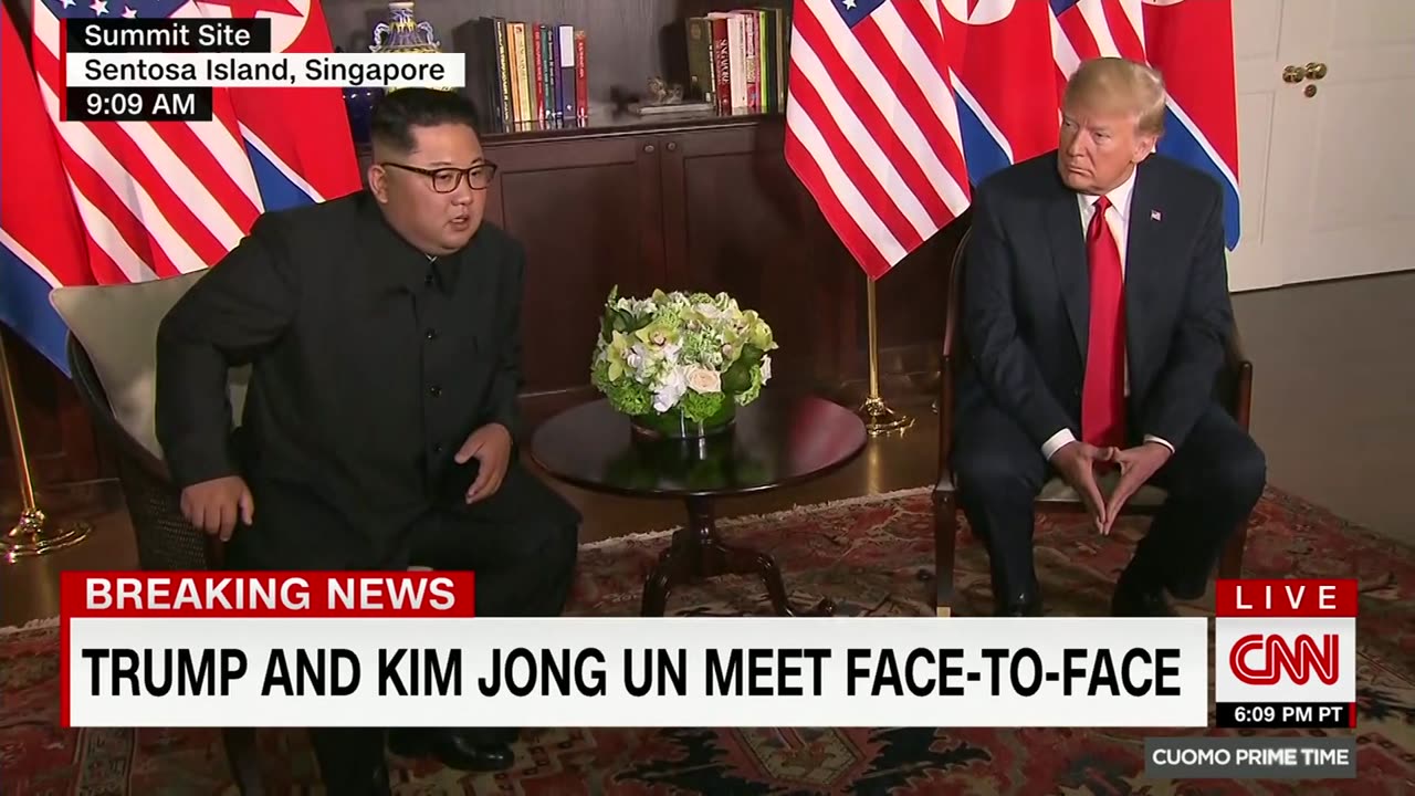 President Trump, Kim Jong Un meet in Singapore