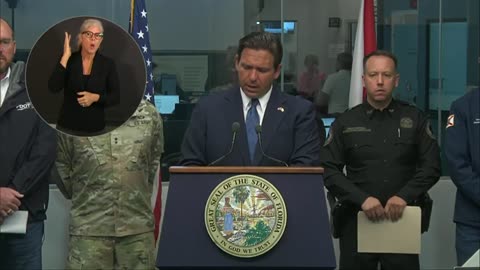 Florida Gov. Ron DeSantis briefs on Hurricane Milton