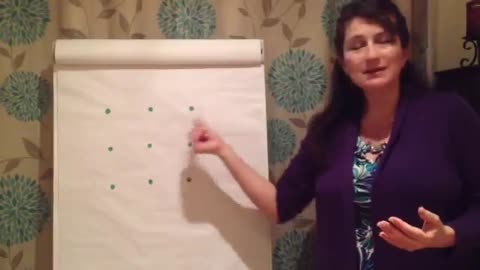 Solution to the 'Nine Dots' problem - thinking outside of the box