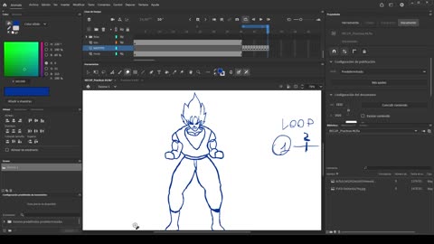 Prácticas 7 - Aumento de musculatura de Goku en boceto