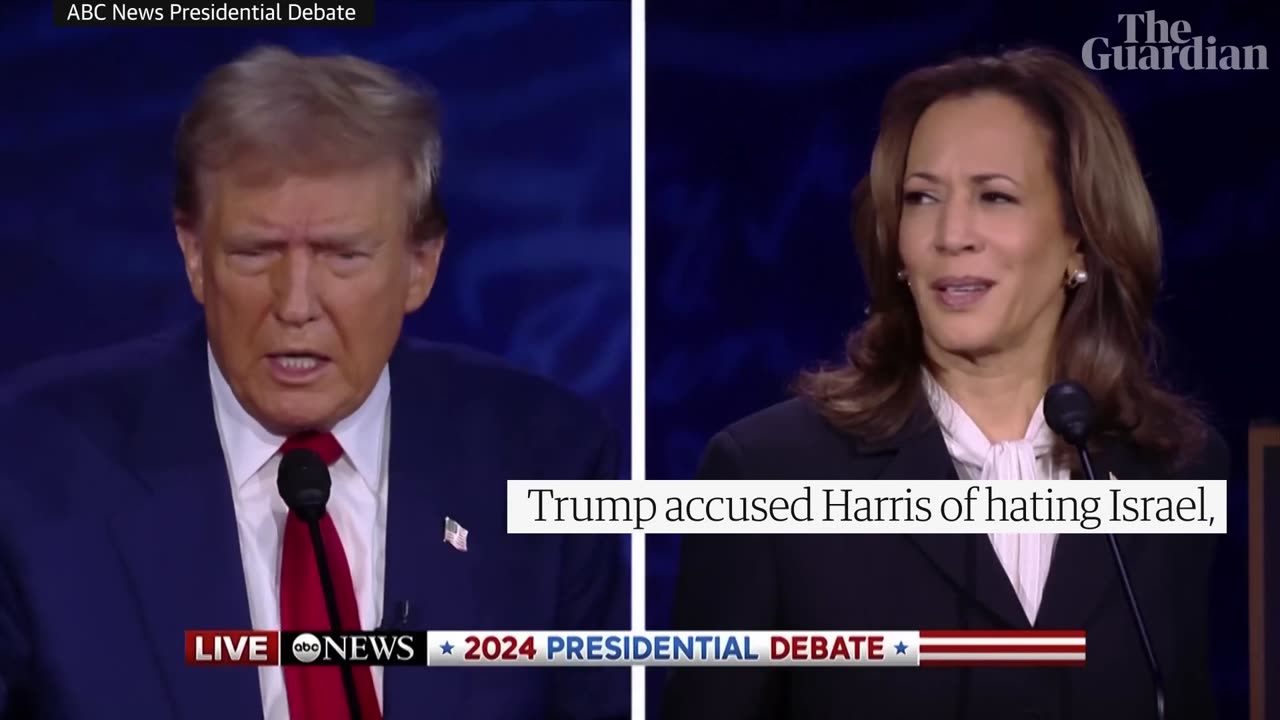 Harris v Trump_ highlights of the US presidential election debate