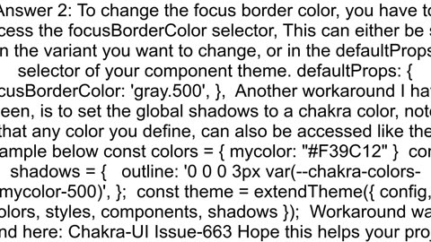 Chakra UI for React change _focus borderColor not work