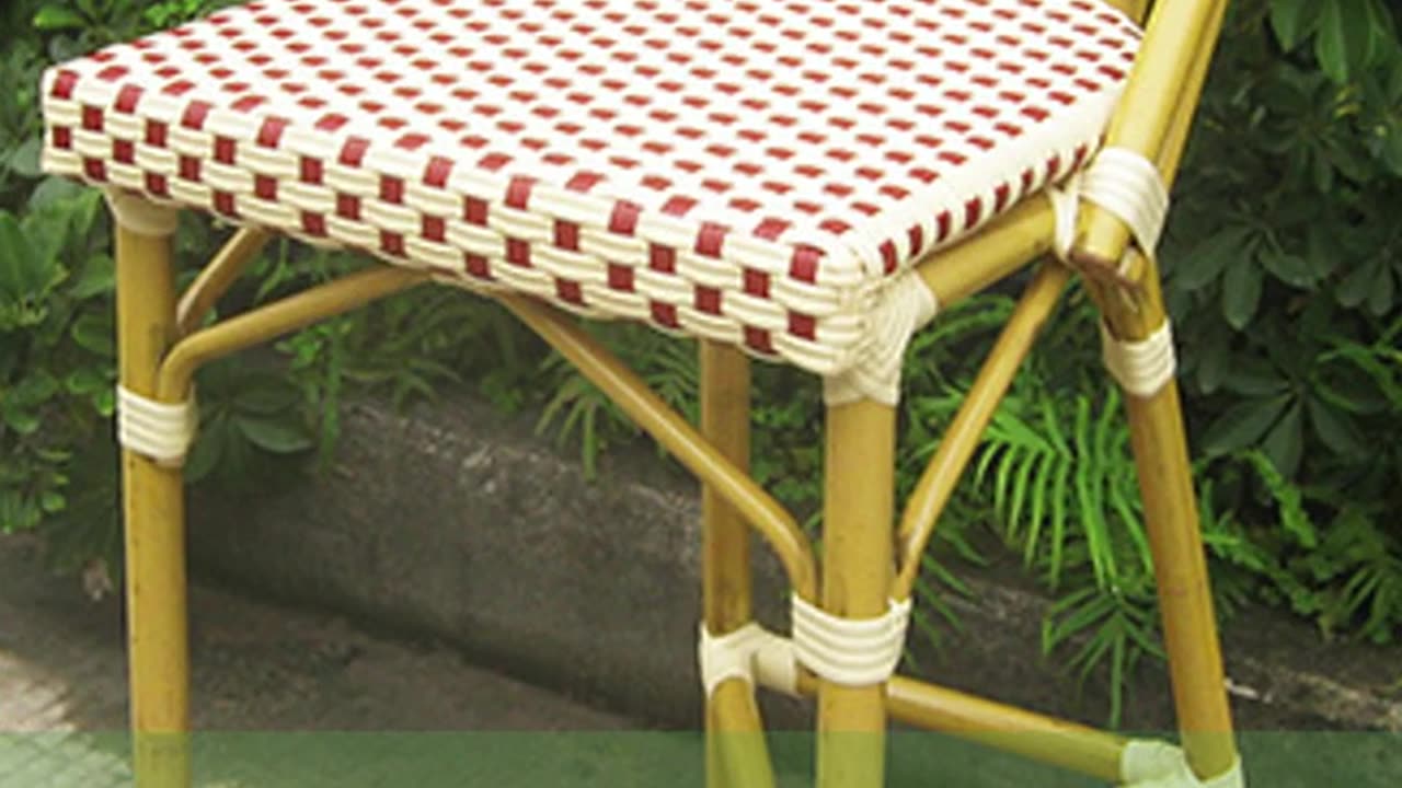 Unwind in Style: Elevate your Bar Experience with our Trendy Rattan Chair!