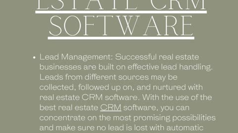 Real estate crm software