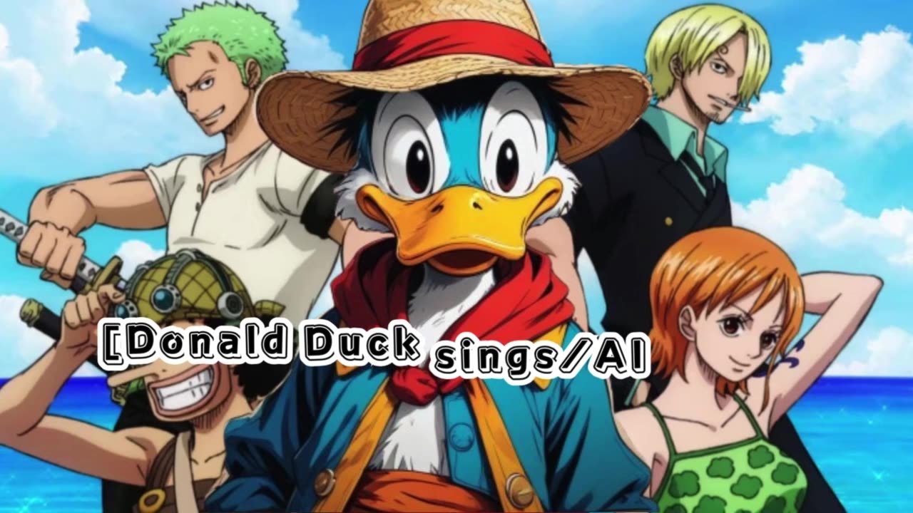 [Donald Duck sings/AI Cover] One Piece Opening 11 TVXQ - Share The World