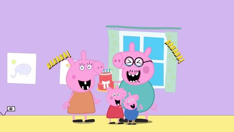 Peppa and George stole underwear a pool