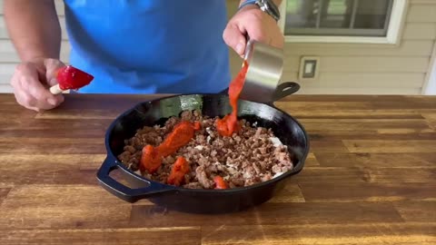 One of the simplest treats to make on a pellet barbecue is this smoked pizza dip.