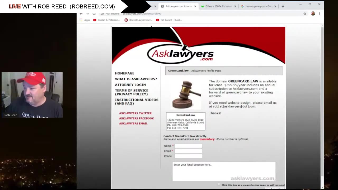 Rob Reed free advice about domains. 04 November 2019, 16:36:57