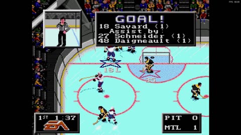 NHL '94 Sega Super Liga Playoff Round 3 G3 - NewJerseyKiller (PIT) at Len the Lengend (MON)