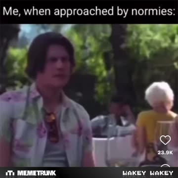 Me, when approached by Normies