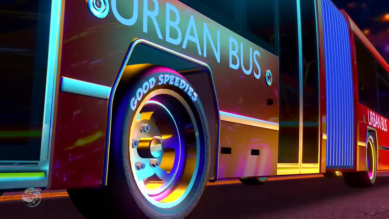 Wheels on the bus+ street vehicles nursery rhyme for kids