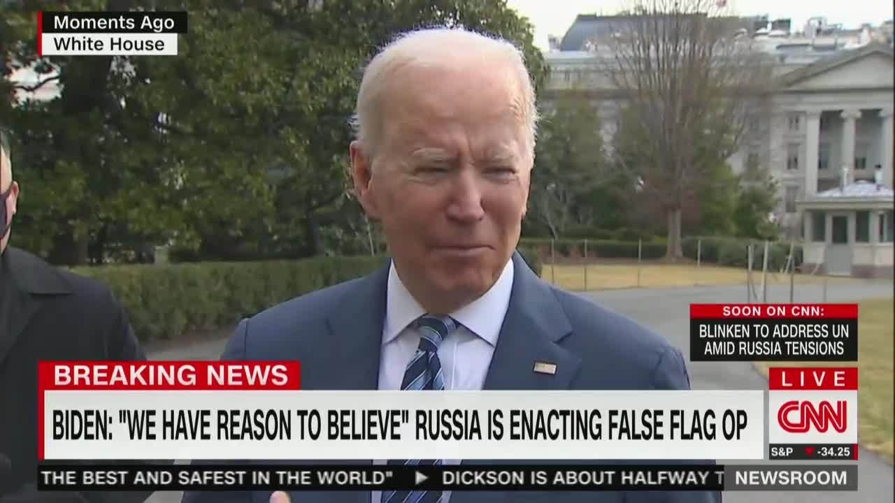 Biden believes Vladimir Putin will invade Ukraine "in the next several days"