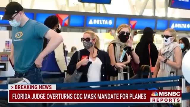 Florida Judge Overturns CDC Mask Mandate For Planes