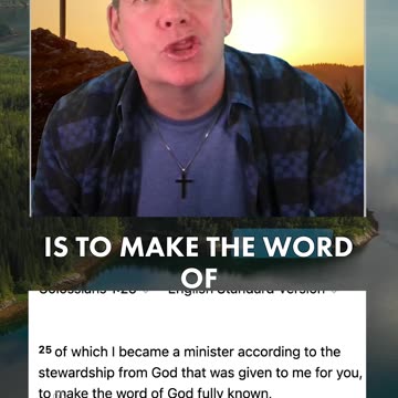 Make the Word of God Fully Known