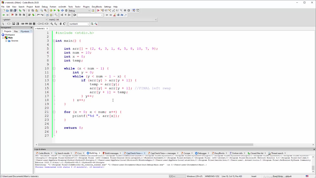 C Program - Ugnježdene If Petlje