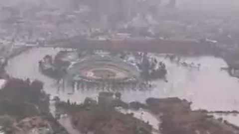 After being hit by Tropical Storm Hilary, Los Angeles experienced severe flooding at Dodger Stadium