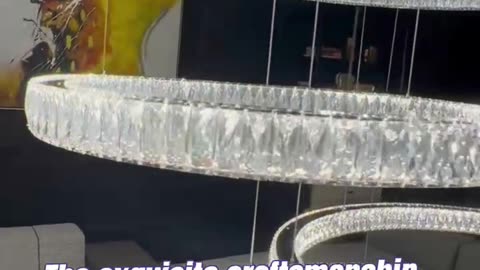 Light luxury crystal chandelier