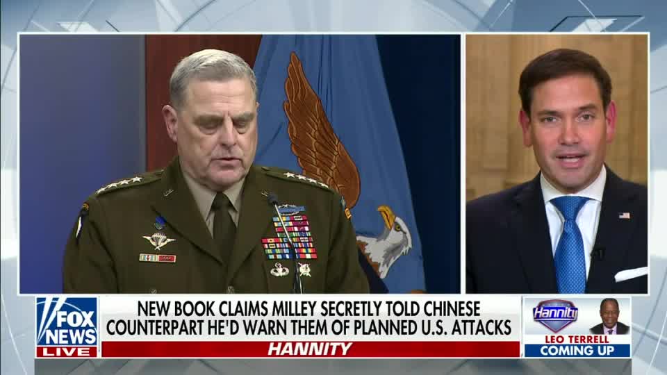 Sen Rubio Calls for Chairman of the Joint Chiefs of Staff General Mark Milley to Resign Immediately