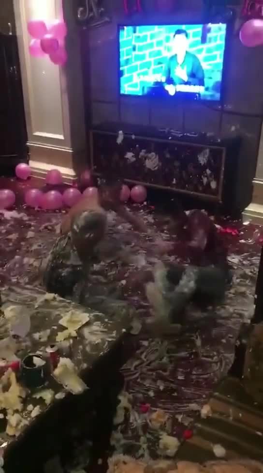 Birthday party, playing a bit too much