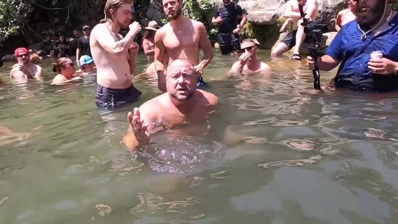 Seditious Swimming with Alex Jones!