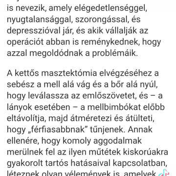 Kanadában 602 kiskorú kislány távolítatta el az emlőit az lmbtq lobby hatása miatt!