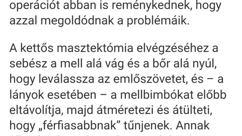 Kanadában 602 kiskorú kislány távolítatta el az emlőit az lmbtq lobby hatása miatt!