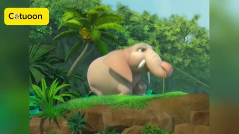 Jungle animation catuoon 🐒🐘
