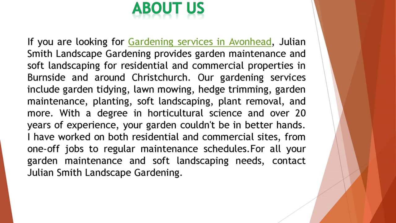 If you are looking for a Gardening services in Avonhead